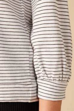 Issa Raglan Slub Tee - Gigi White Stripe -AGOLDE || CITIZENS OF HUMANITY Sales 9400 Issa Slub Gigi Stripe White 4