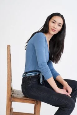 Itana Long Sleeve Dream Rib Tee - Horizon -AGOLDE || CITIZENS OF HUMANITY Sales 9456 Itana Horizon 1498 web 20466a59 f197 416f be7c bd41d374afac