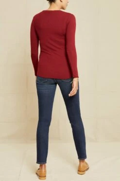 Itana Long Sleeve Dream Rib Tee - Mulberry -AGOLDE || CITIZENS OF HUMANITY Sales 9456 Itana Mulberry 9752 web 49b78a86 a36b 423c 8c00 70ea4e303c46