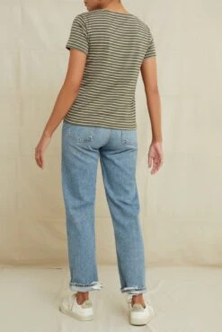 Berkeley Dream Knit Tee - Vine Rose -AGOLDE || CITIZENS OF HUMANITY Sales 9493SSBerkeleyAmsterdamRoseVineStripe 2866 web f1841fed 8b29 4f33 842a 03804282860d