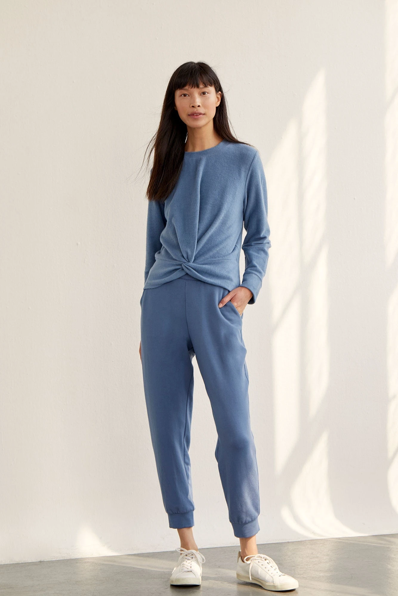Skylar Luxe Fleece Joggers - Tempest Blue - ReAmour 3 Skylar Luxe Fleece Joggers - Tempest Blue - ReAmour