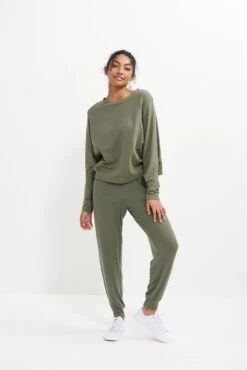 Skylar Dream Rib Joggers - Vetiver
