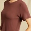 Tara Dream Rib Cropped Tee - Mocha -AGOLDE || CITIZENS OF HUMANITY Sales 9819 CeceliaParisStripeQuartzUmber 5742 web a83fafc9 f5ac 4341 a2be c2a7b89876a7