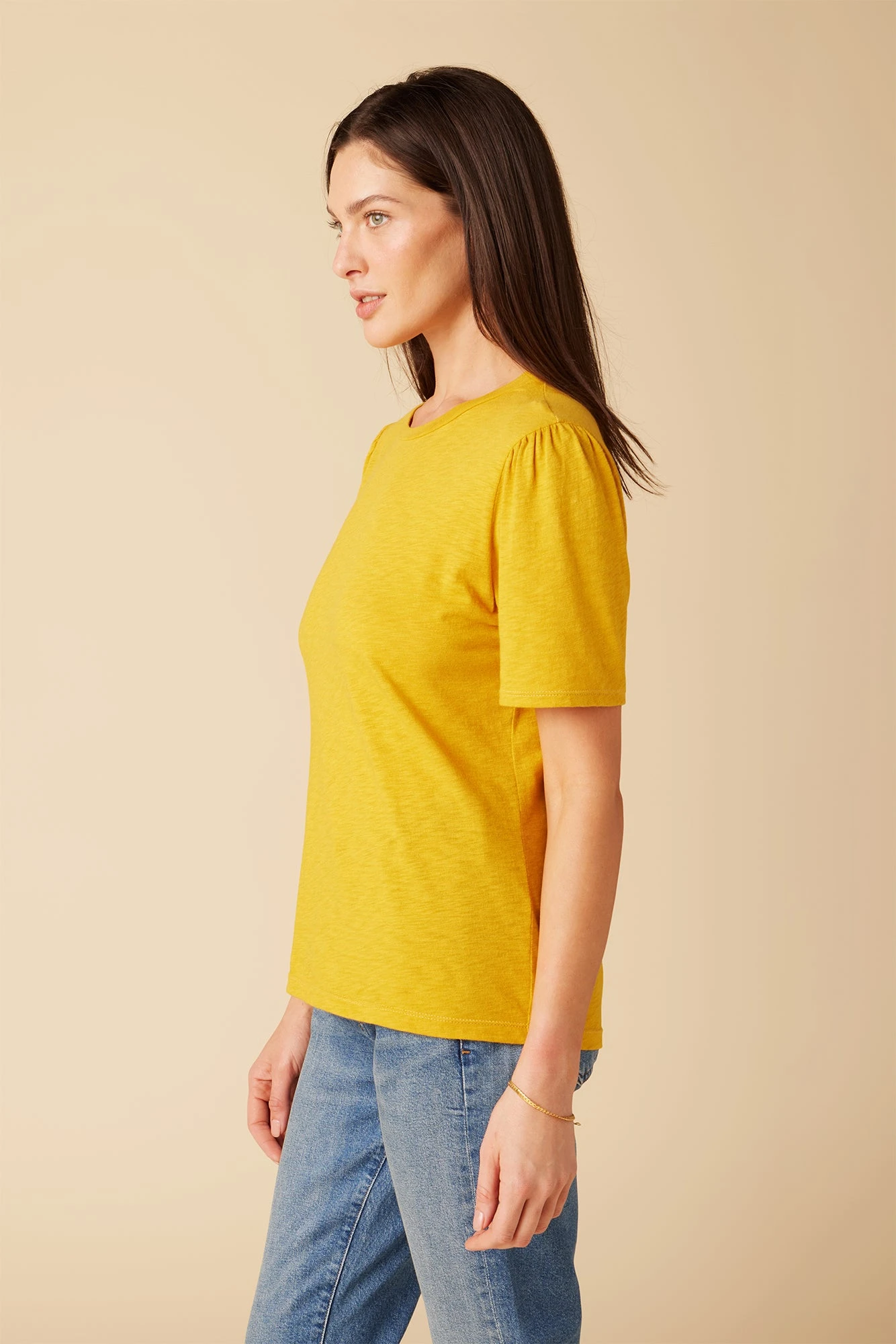 Odilia Reverie Slub Tee - Sunflower 4 Odilia Reverie Slub Tee - Sunflower - Image 2