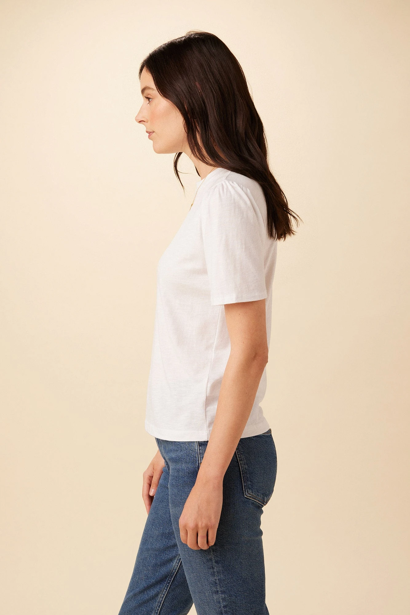 Odilia Reverie Slub Tee - White 4 Odilia Reverie Slub Tee - White - Image 2