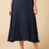 Blaze Cottonseed Cupro Skirt - Navy -AGOLDE || CITIZENS OF HUMANITY Sales 9837 Blaze Cupro Navy 1