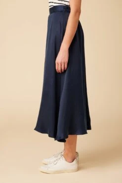 Blaze Cottonseed Cupro Skirt - Navy -AGOLDE || CITIZENS OF HUMANITY Sales 9837 Blaze Cupro Navy 2