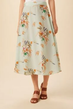 Blaze Washable Silk Skirt - Cannes Floral