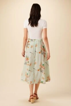 Blaze Washable Silk Skirt - Cannes Floral -AGOLDE || CITIZENS OF HUMANITY Sales 9838 Blaze Cannes Floral 3