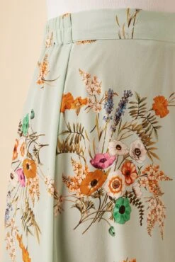 Blaze Washable Silk Skirt - Cannes Floral -AGOLDE || CITIZENS OF HUMANITY Sales 9838 Blaze Cannes Floral 4