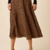 Blaze Washable Silk Skirt - Caramel Sauvage -AGOLDE || CITIZENS OF HUMANITY Sales 9838 Blaze Caramel Sauvage 1