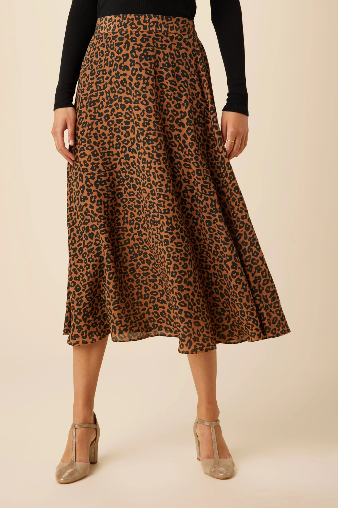 Blaze Washable Silk Skirt - Caramel Sauvage 3 Blaze Washable Silk Skirt - Caramel Sauvage