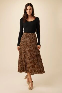 Blaze Washable Silk Skirt - Caramel Sauvage 8 Blaze Washable Silk Skirt - Caramel Sauvage -AGOLDE || CITIZENS OF HUMANITY Sales 9838 Blaze Caramel Sauvage 4