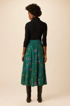 Blaze Washable Silk Skirt - Genoa Floral -AGOLDE || CITIZENS OF HUMANITY Sales 9838 Blaze Genoa Floral 3