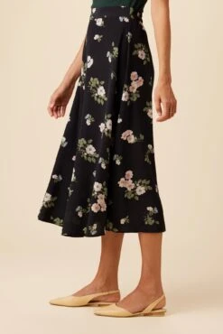 Blaze Washable Silk Skirt - Ladera Floral -AGOLDE || CITIZENS OF HUMANITY Sales 9838 Blaze Ladera Floral 2