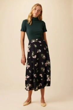 Blaze Washable Silk Skirt - Ladera Floral -AGOLDE || CITIZENS OF HUMANITY Sales 9838 Blaze Ladera Floral 4