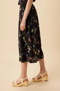 Blaze Washable Silk Skirt - Marin Floral -AGOLDE || CITIZENS OF HUMANITY Sales 9838 Blaze Silk Marin Floral 2