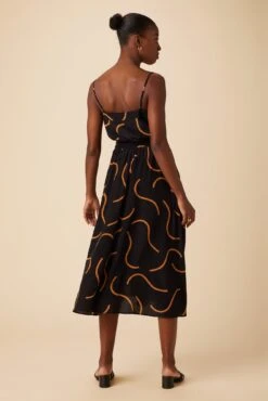 Blaze Washable Silk Skirt - Waves Caramel 10 Blaze Washable Silk Skirt - Waves Caramel -AGOLDE || CITIZENS OF HUMANITY Sales 9838 Blaze Silk Waves Caramel 3