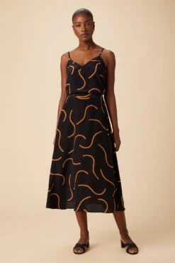 Blaze Washable Silk Skirt - Waves Caramel 8 Blaze Washable Silk Skirt - Waves Caramel -AGOLDE || CITIZENS OF HUMANITY Sales 9838 Blaze Silk Waves Caramel 4