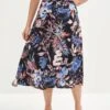 Blaze Washable Silk Skirt - Saint Barts Black Floral -AGOLDE || CITIZENS OF HUMANITY Sales 9838 Blaze Washable Silk Saint Barts Black 0747 Web 79d5f3b1 07b2 40d4 8cc4 0fe64ebbd217
