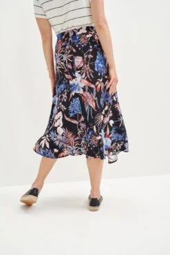 Blaze Washable Silk Skirt - Saint Barts Black Floral -AGOLDE || CITIZENS OF HUMANITY Sales 9838 Blaze Washable Silk Saint Barts Black 0791 Web 0eea2de3 fb17 4cc4 8210 7cef0f6c9daa