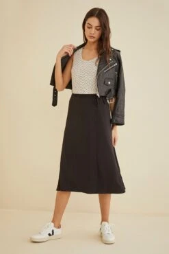 Moraga Zero-Waste Skirt -AGOLDE || CITIZENS OF HUMANITY Sales 9882 Moraga Black 1806 web