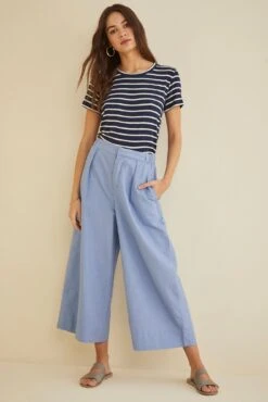Kowtow Pleat Pants - Chambray
