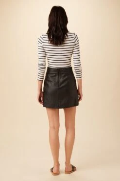 Deadwood Lena Mini Skirt - Black -AGOLDE || CITIZENS OF HUMANITY Sales TBD Lena Black 3