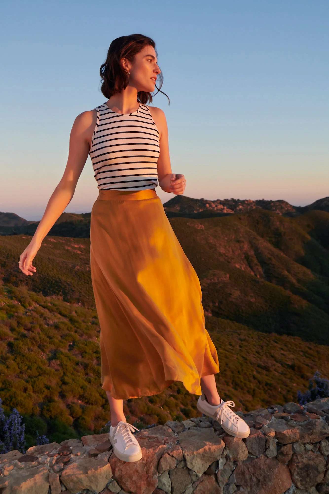 Blaze Cottonseed Cupro Skirt - Gold 3 Blaze Cottonseed Cupro Skirt - Gold