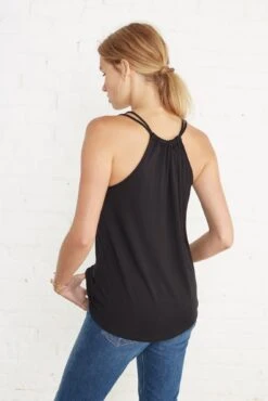 Lalo Dream Knit Tank Top - ReAmour -AGOLDE || CITIZENS OF HUMANITY Sales lalo black 142869 web