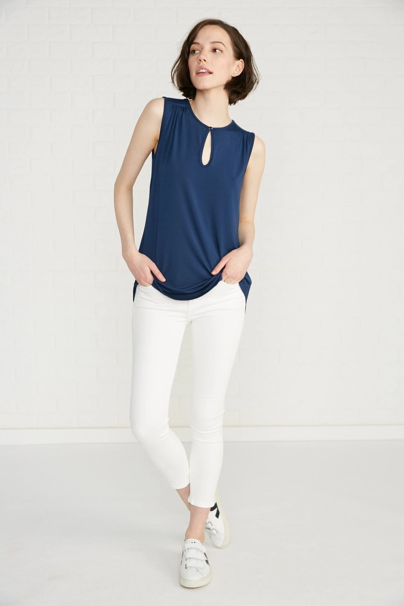 Melis Keyhole Tank - Navy - ReAmour 3 Melis Keyhole Tank - Navy - ReAmour