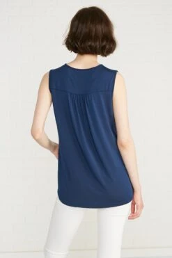 Melis Keyhole Tank - Navy - ReAmour 9 Melis Keyhole Tank - Navy - ReAmour -AGOLDE || CITIZENS OF HUMANITY Sales melis navy 054w